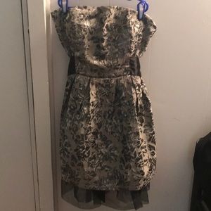 Gray and silver dress